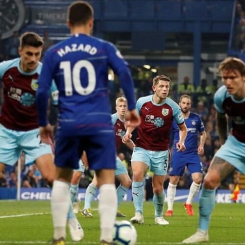 Chelsea held at home by Burnley