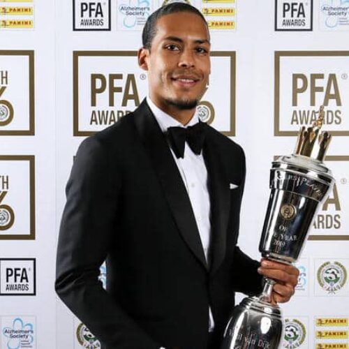 Van Dijk wins PFA Players’ Player of the Year