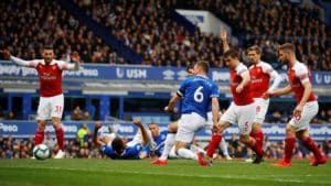 Read more about the article Arsenal dealt top-four blow by Everton