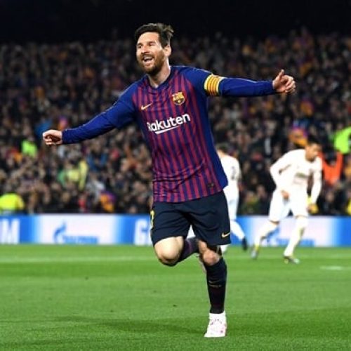 Messi joins Ronaldo on 600 goals after stunning free kick