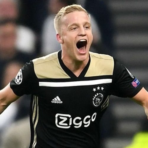 Man United confirm Van de Beek signing from Ajax
