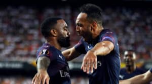 Read more about the article Emery hails Aubameyang, Lacazette as Arsenal reach UEL final