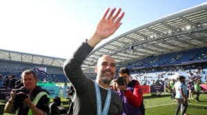 Read more about the article Guardiola targets treble after Premier League glory