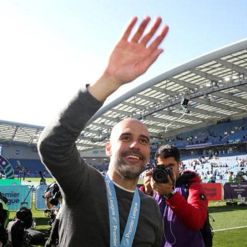 Guardiola targets treble after Premier League glory