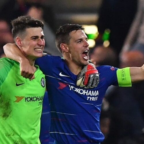 Kepa’s penalty heroics sends Chelsea into UEL final