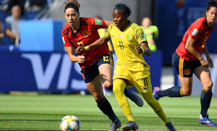 You are currently viewing Valiant Banyana suffer defeat against Spain in WWC opener