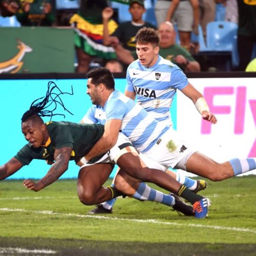 Nkosi brace boosts scrappy Boks