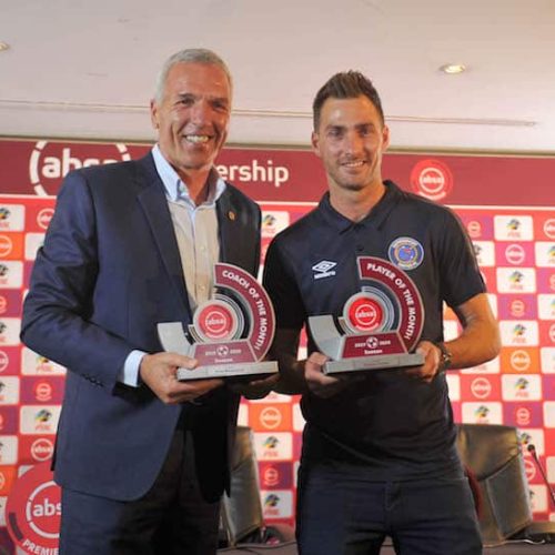 Middendorp, Grobler bag monthly PSL award