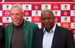 Read more about the article We are like boxers – Mosimane congratulates Middendorp on title race