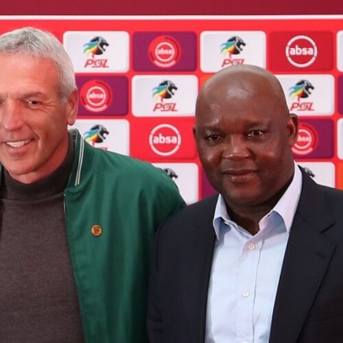 Watch: Mosimane, Middendorp clash in live interview