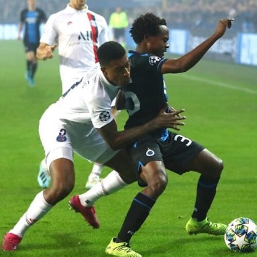 Tau’s Brugge thrashed by PSG in UCL
