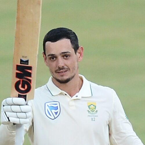 De Kock, Elgar punch back with centuries