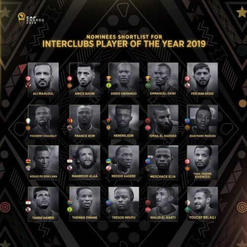 Onyango, Zwane nominated for African Interclubs Player of the Year