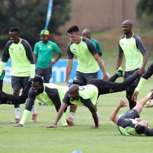 In picture: Sundowns training session ahead of Arrows clash