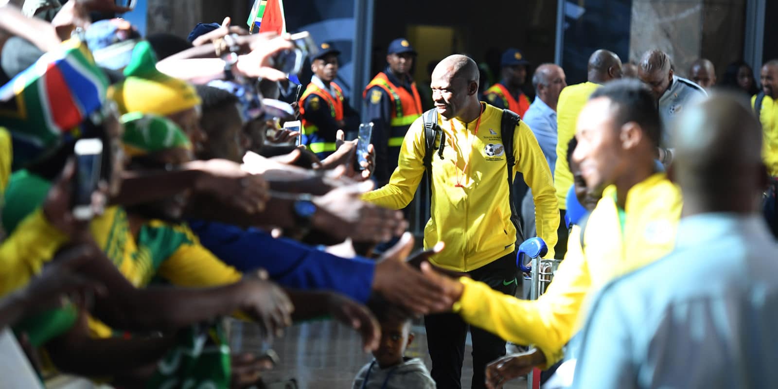 You are currently viewing In Pictures: Bafana arrive safely in Ghana