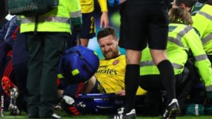 Read more about the article Arsenal wait anxiously on results of Mustafi’s ankle injury
