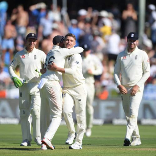 England strike back late on day two