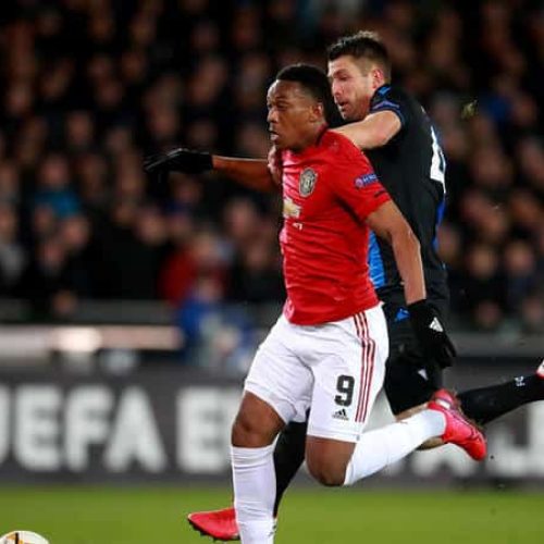 Tau plays 60 minutes as Brugge hold Man United in Europa League