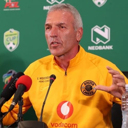 Watch: Chiefs coach Middendorp looks for consistency in Nedbank Cup