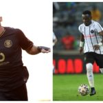 Samir Nurkovic of Kaizer Chiefsand gabadinho Mhango of Orlando Pirates