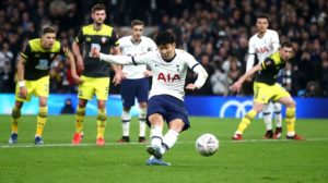 Read more about the article Late Son penalty sends Tottenham past Southampton in FA Cup