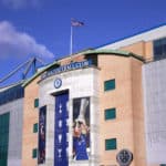General view of the stadium before the Premier League match at Stamford Bridge, London.