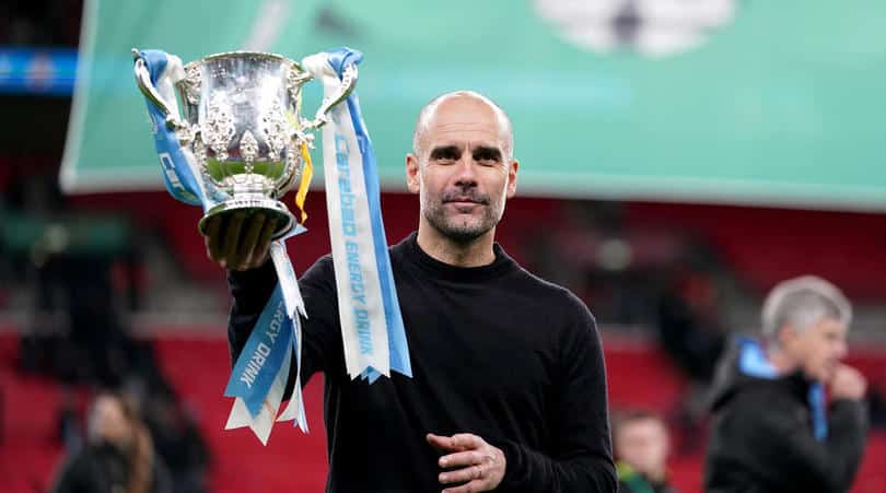 You are currently viewing Guardiola urges Man City to focus on immediate future after Carabao Cup triumph