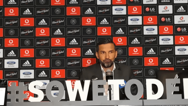 You are currently viewing Watch: Zinnbauer’s Soweto derby post-match presser