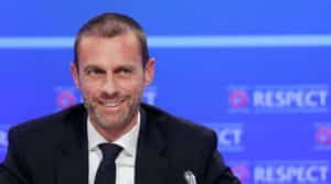 Read more about the article Uefa president: Better to play behind closed doors than not at all