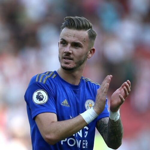 Maddison reacts to Leicester fan asking if he’s staying amid Man Utd links
