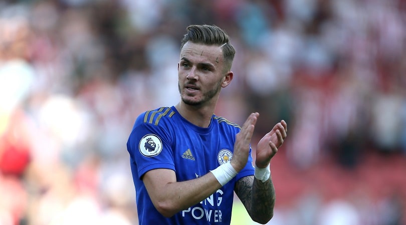 You are currently viewing Maddison reacts to Leicester fan asking if he’s staying amid Man Utd links