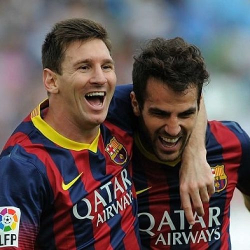 Messi will finish his career at Barcelona, says Fabregas