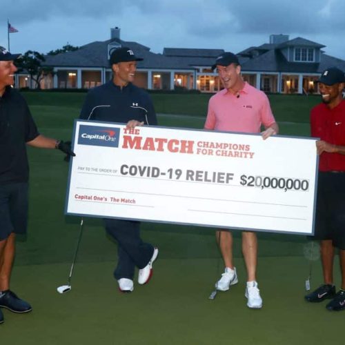 Tiger, Peyton win $10-million charity match