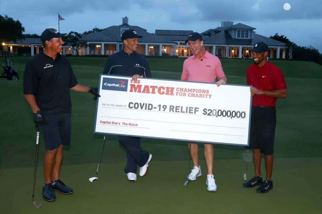 You are currently viewing Tiger, Peyton win $10-million charity match