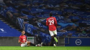 Read more about the article Fernandes bags double as Man United ease past Brighton