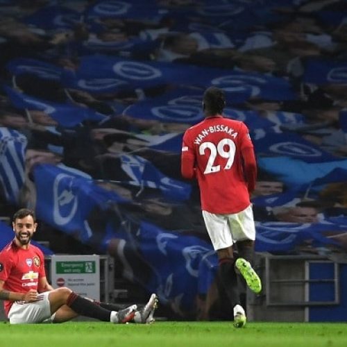 Fernandes bags double as Man United ease past Brighton