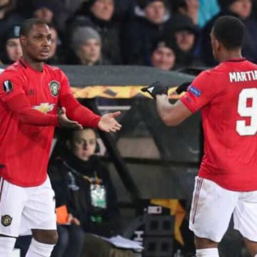 Martial learning well from Ighalo – Solskjaer