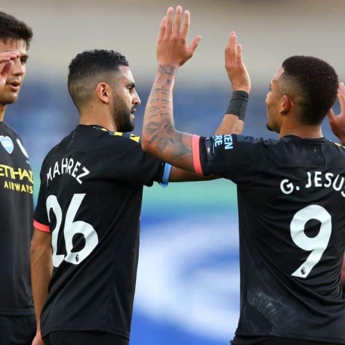 Sterling hits hat-trick as Man City run riot