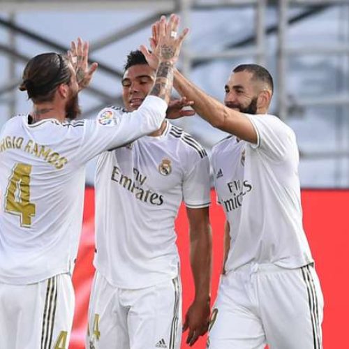 Benzema double secures 34th LaLiga title for Real