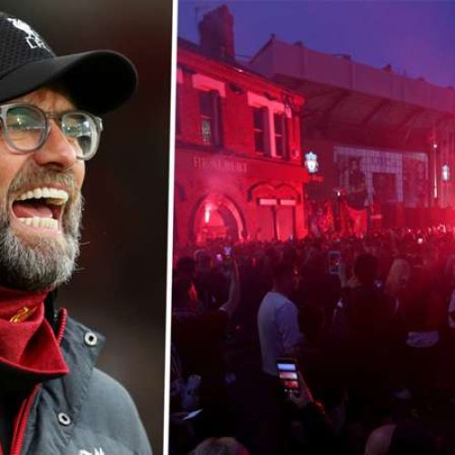 Liverpool ‘disappointed’ in fans’ Premier League title celebrations outside Anfield