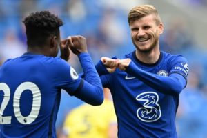 Read more about the article Werner open Chelsea goal account on dream debut