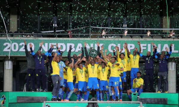 You are currently viewing Sundowns crowned Nedbank Cup champions to complete treble
