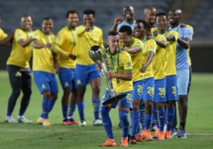 Read more about the article Gallery: Sundowns celebrating treble success after Nedbank Cup triumph