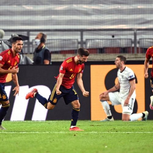 Spain earn late draw against Germany