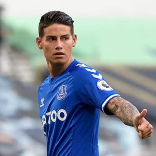 James makes instant impact with historic Everton debut