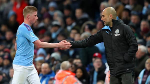 You are currently viewing Guardiola hoping De Bruyne commits future to Manchester City