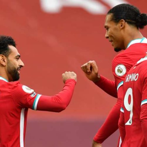 Van Dijk hits out at Salah’s doubters after nervy Liverpool win
