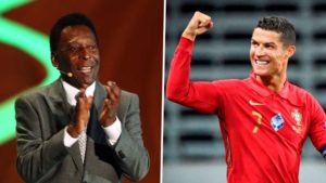 Read more about the article Pele congratulates Ronaldo after Portugal star scores 100th international goal