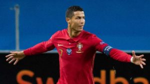 Read more about the article Portugal star Ronaldo becomes second men’s player to reach 100 international goals