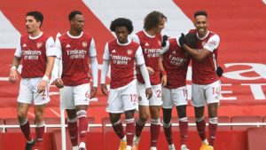 Read more about the article Saka, Pepe fires Arsenal to victory